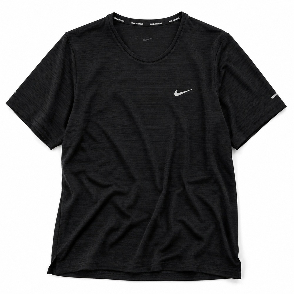 Nike Running Dri-FIT Mens XL Black Short Sleeve Athletic Performance Shirt